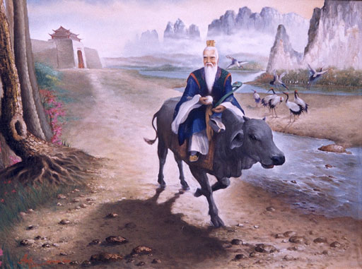 Lao Tsé (pinyin, literalmente, Viejo Maestro). Imagen firmada por Widodo.
