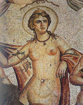 Afrodita, mosaico romano