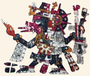 Quetzalcóatl como Ehécatl dios del aire
