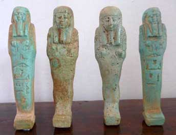 Amuletos egipcios (ushabtis)