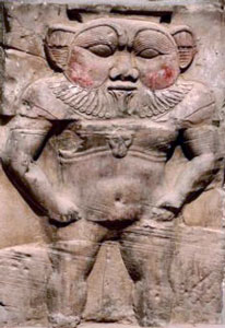 El dios Bes, templo de Dendera