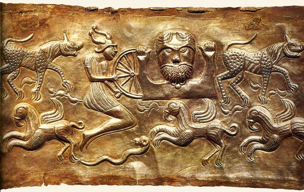 Fragmento de un caldero celta, Siglo III-II a.C., Nationalmuseet, Copenhagen