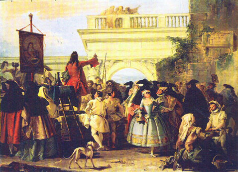 Charlatán. Giandomenico Tiépolo, 1756