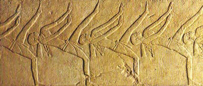 Danza acrobática. Mastaba de Kayemmi, Egipto.