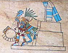 Huitzilopochtli. Códice Borbónico.