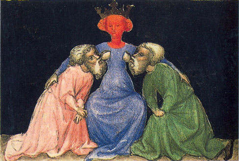 Dos sabios mamando de la Virgen.Aurora Consurgens
manuscrito alquímico s. XV