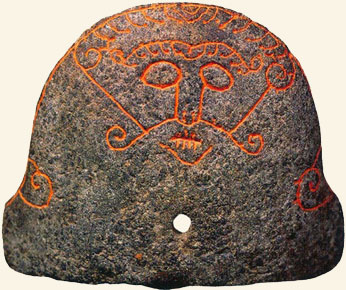 Cabeza de Loki. Dinamarca. 800-1050 d. C. 