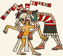 Mictlancíhuatl, Señora del mundo subterráneo, Códice Laud, pág. 5