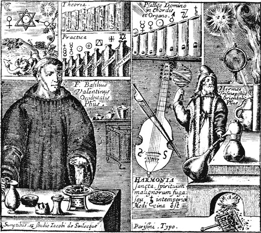 Basilio Valentín, Révélation des mystères des teintures essentielles des sept métaux, París 1668.