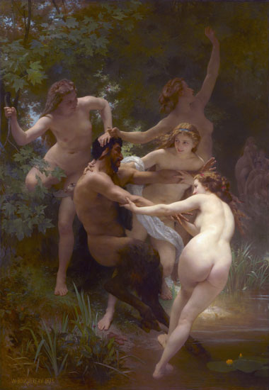 Ninfas con Sátiro. Adolphe-William Bougureau, 1872