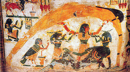 Detalle del sarcófago pintado de Butehamun. XXI Dinastía, c. 1069-945 a. C.