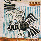 Voc. Ave que el Popol-Vuh identifica como mensajero de Hurakán, dios de la Tempestad. Códice Tro-cortesiano.