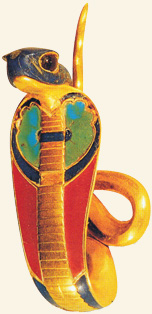 Cobra real. Tumba de Senusert II, El-Lahnu, Bajo Egipto.