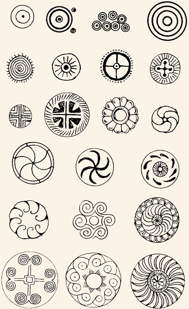 Espirales y círculos de todo el mundo.