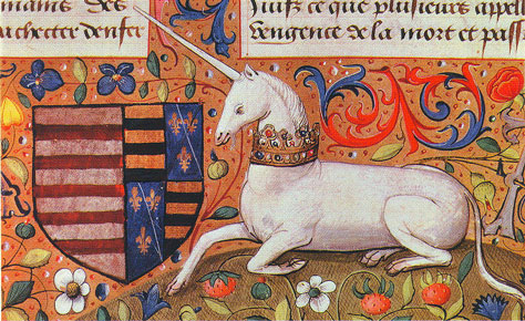 Unicornio. Flavio Josefo, Historia de los Judíos (edición francesa medieval).