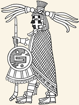 Yacatecuhtli, dios de los comerciantes Códice Florentino.